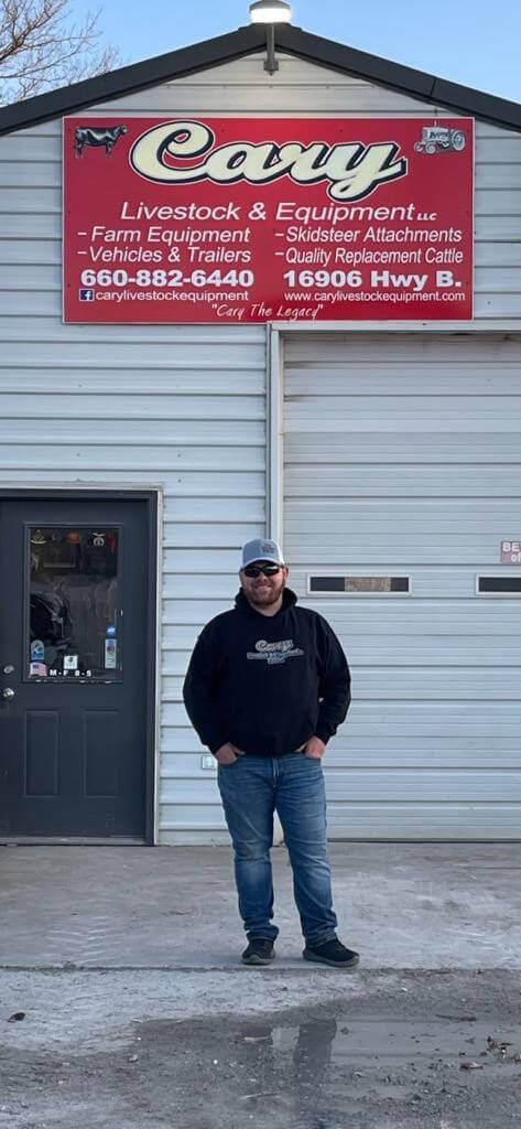 Daniel Cary In Front of Cary Livestock & Equipment